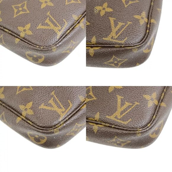 LOUIS VUITTON Pochette Accessoires Hand Bag Monogram Leather BN - Picture 7 of 14